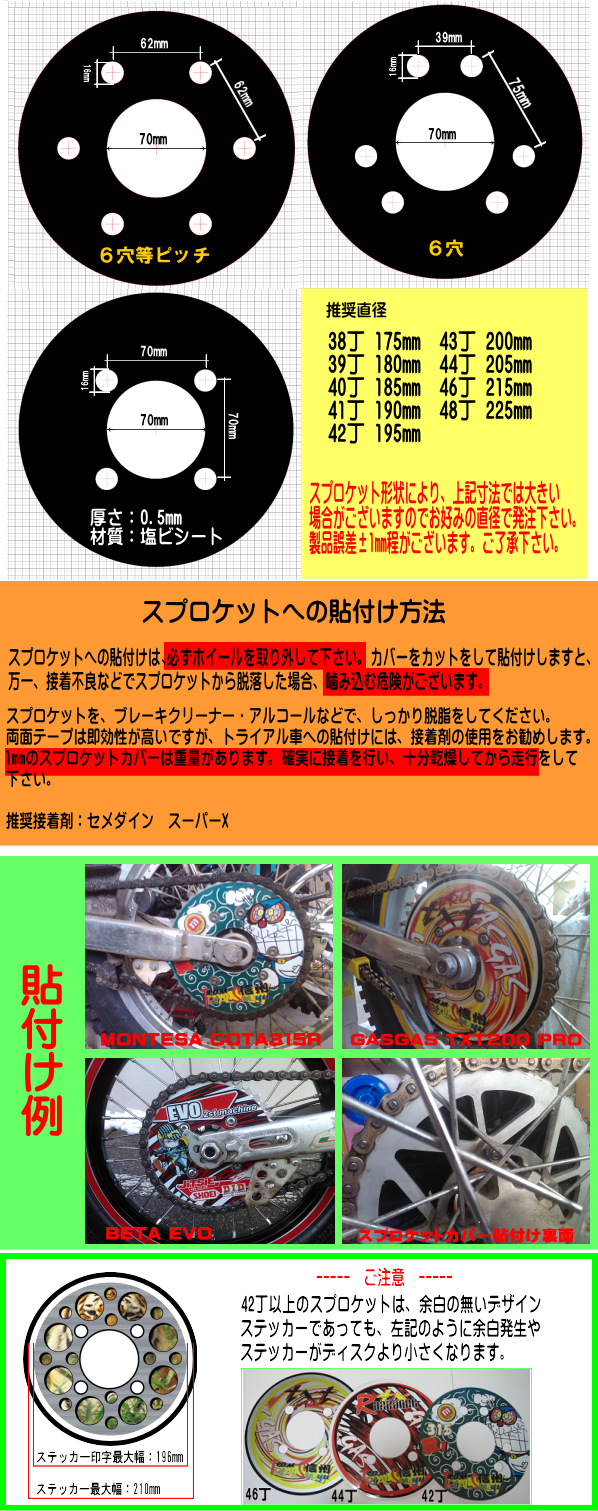 オリジナル　スプロケットカバーディスク