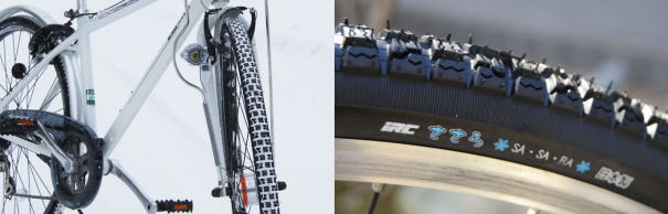 自転車用スタッドレスタイヤ